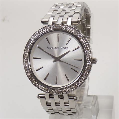 women's silver michael kors watch|michael kors silver diamond watch.